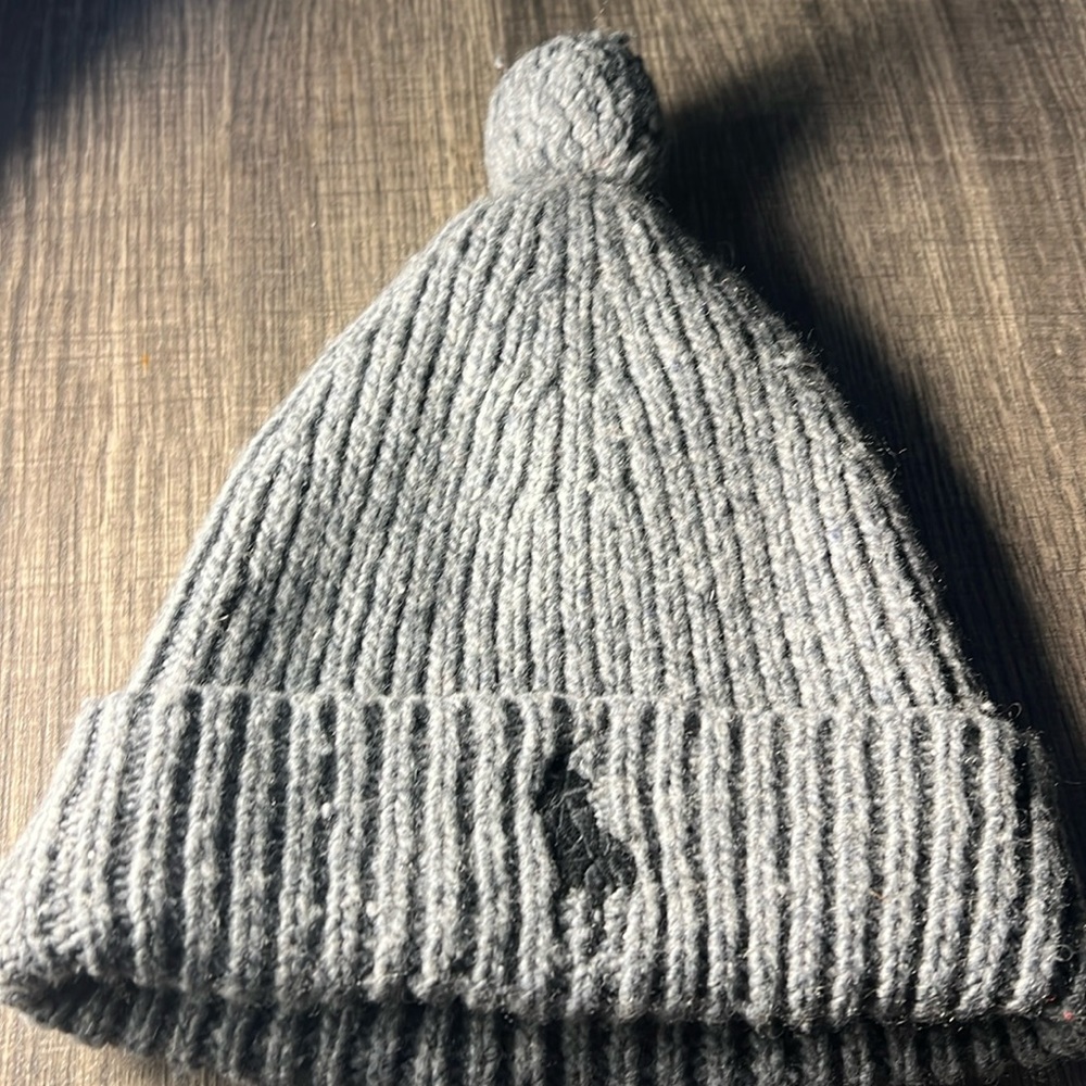 Polo Ralph Lauren Women’s Pompom Wool Blend Beanie Color Gray